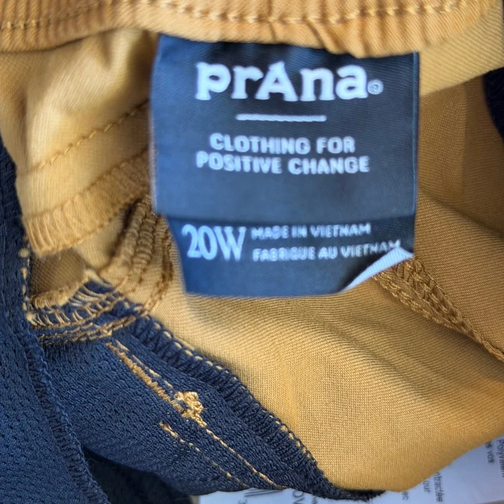 Prana Halle E-Waist Jogger Plus II Antique Bronze Hiking Pants 20W NEW